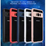 Wholesale Galaxy S8 Plus Slim Clear Hybrid Case (Red)